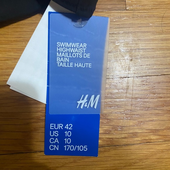 H & M High-waist Swimwear Bottoms Size 10 NWT - Picture 3 of 5